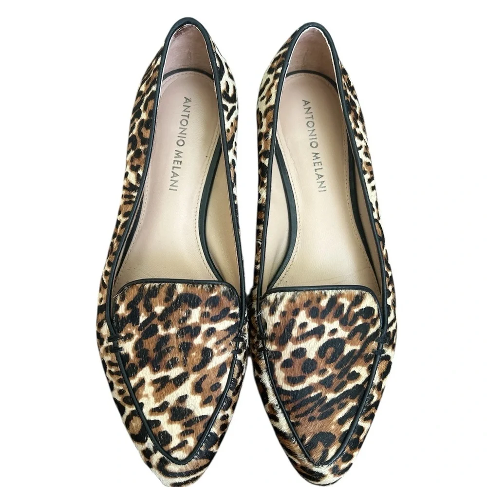 ANTONIO MELANI Animal Print Flats